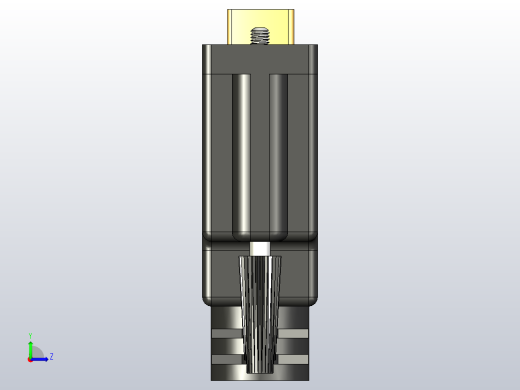 DVI母插头1.56英寸X 0.62in英寸X 2.00in英寸左视缩略图