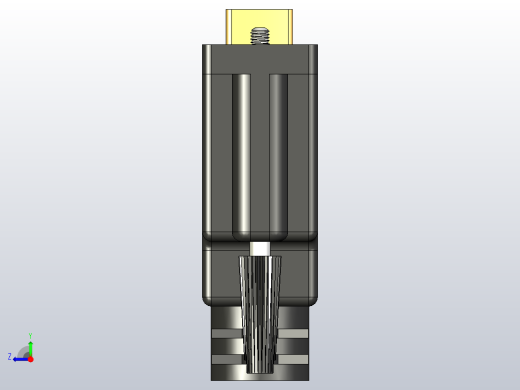 DVI母插头1.56英寸X 0.62in英寸X 2.00in英寸右视缩略图