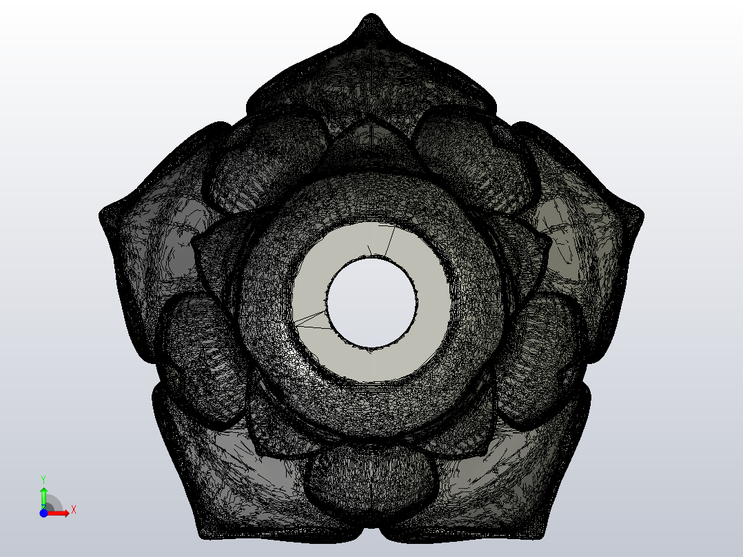 花瓣 大朵花前视图