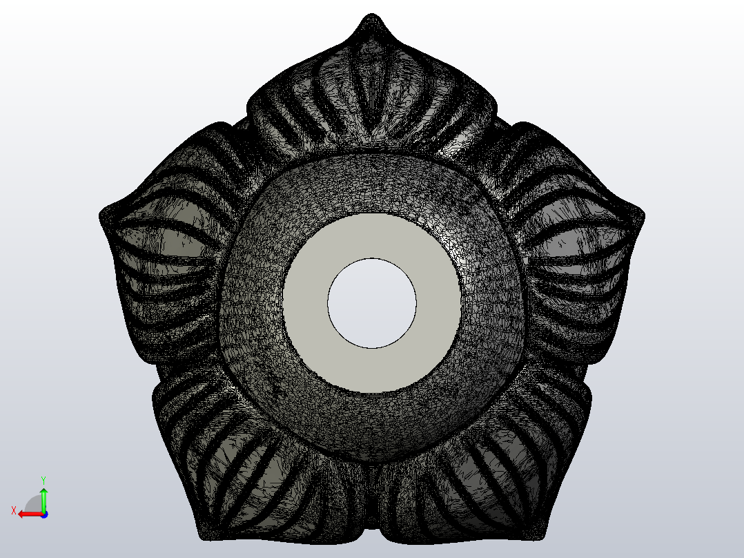 花瓣 大朵花后视图