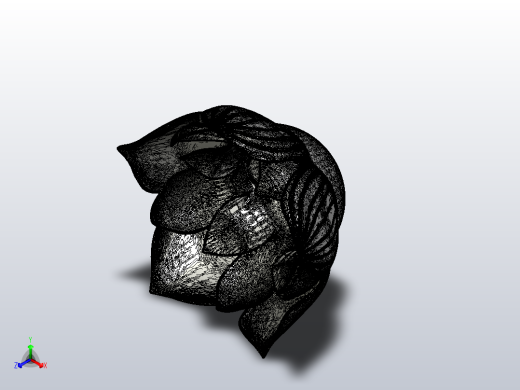 花瓣 大朵花正等轴测缩略图