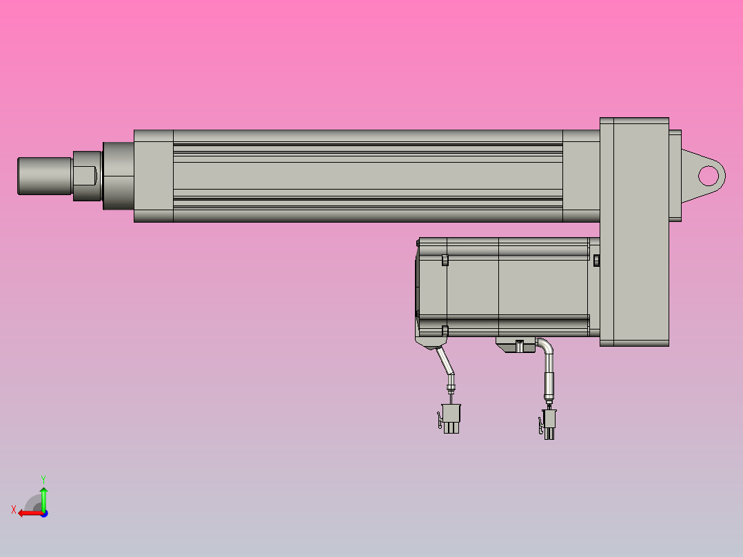轻载电动缸TPA-ESR63-2010C-L200-MR-CA-W-P75-C3后视图
