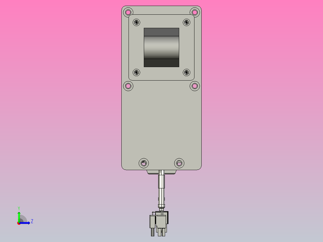 轻载电动缸TPA-ESR63-2010C-L200-MR-CA-W-P75-C3左视图