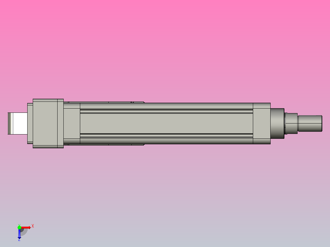 轻载电动缸TPA-ESR63-2010C-L200-MR-CA-W-P75-C3俯视图