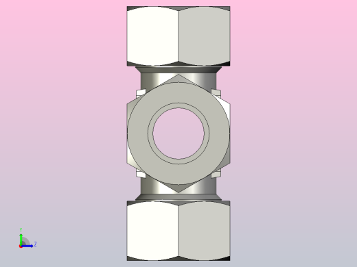EO管接头联合十字K30SCF.stp左视缩略图