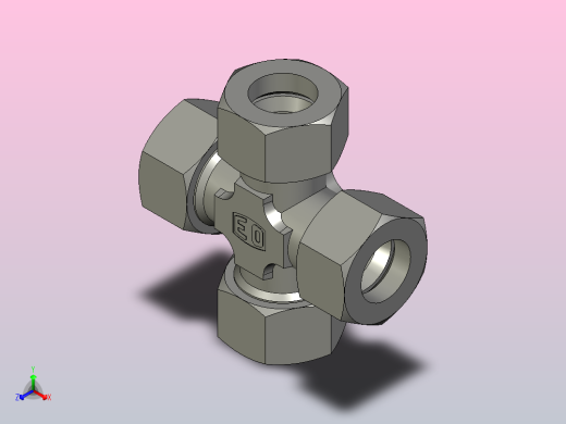 EO管接头联合十字K30SCF.stp正等轴测缩略图