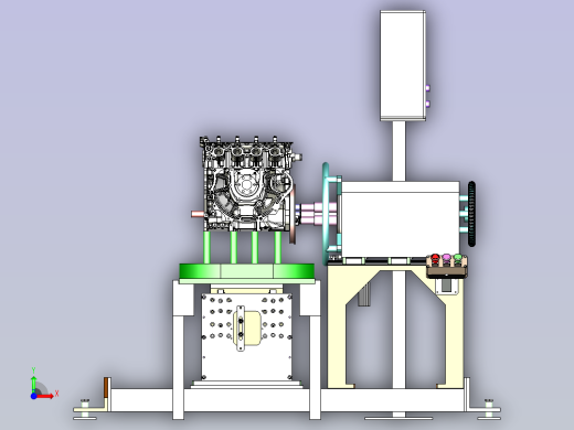 北汽汽车发动机飞轮三轴拧紧机前视缩略图