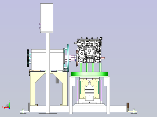 北汽汽车发动机飞轮三轴拧紧机后视缩略图