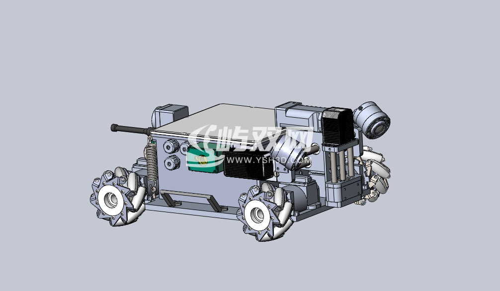 水陆麦克纳姆轮四轮小车