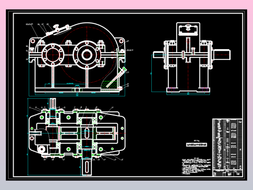 一级圆柱齿轮减速器i=13.71（SW+CAD+说明书）