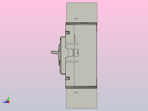 NXMLE-160H 4P剩余电流动作断路器三维模型202209右视缩略图