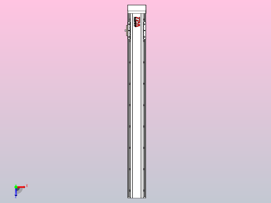 日规模组半封闭丝杆TPA-HNR-85D-1610C-L700-MP-C-P20-N3俯视图