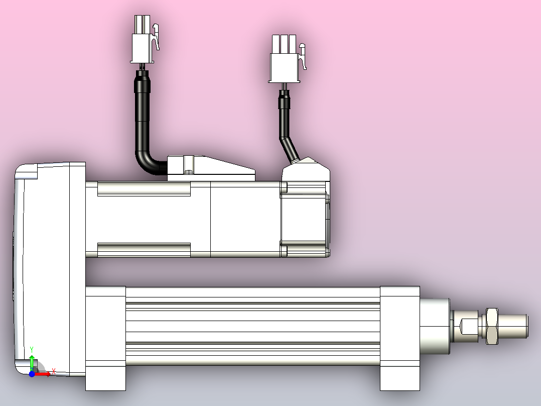轻载电动缸TPA-ESR25-1002C-L50-MR-LB-W-P10-C3前视图