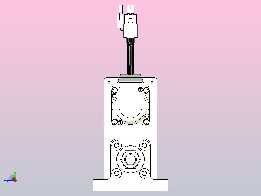 轻载电动缸TPA-ESR25-1002C-L50-MR-LB-W-P10-C3右视图