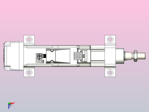 轻载电动缸TPA-ESR25-1002C-L50-MR-LB-W-P10-C3俯视缩略图