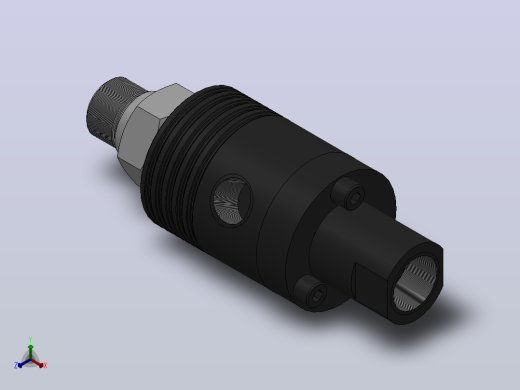 GU2000旋转接头[GU2000-M16x1.5-LH]正等轴测缩略图