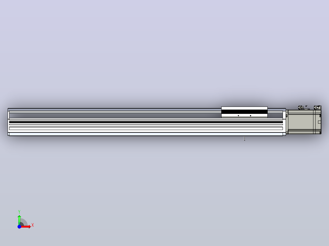 日规模组半封闭丝杆TPA-HNR-170T-2010C-L650-M-M75-N3前视图