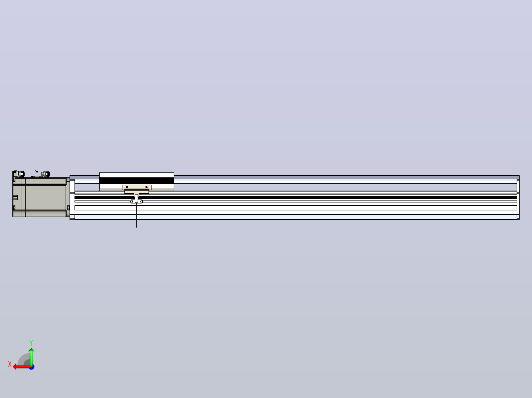 日规模组半封闭丝杆TPA-HNR-170T-2010C-L650-M-M75-N3后视图