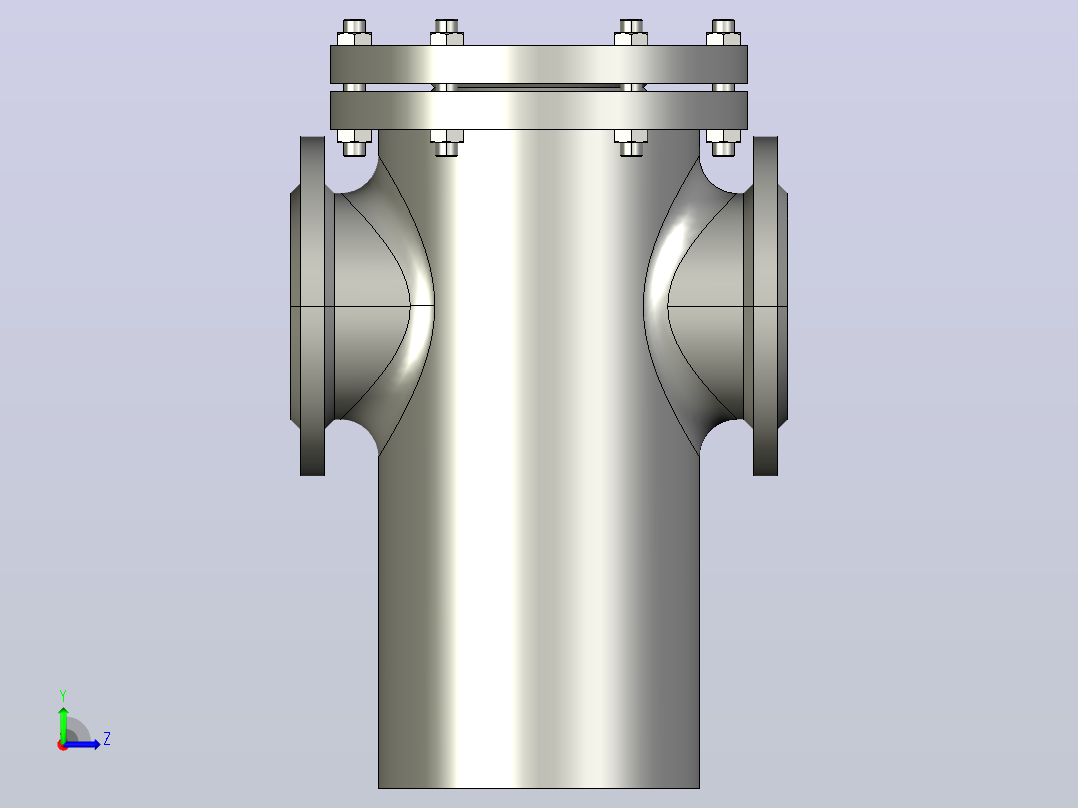 SD16C 篮式过滤器[250]左视图