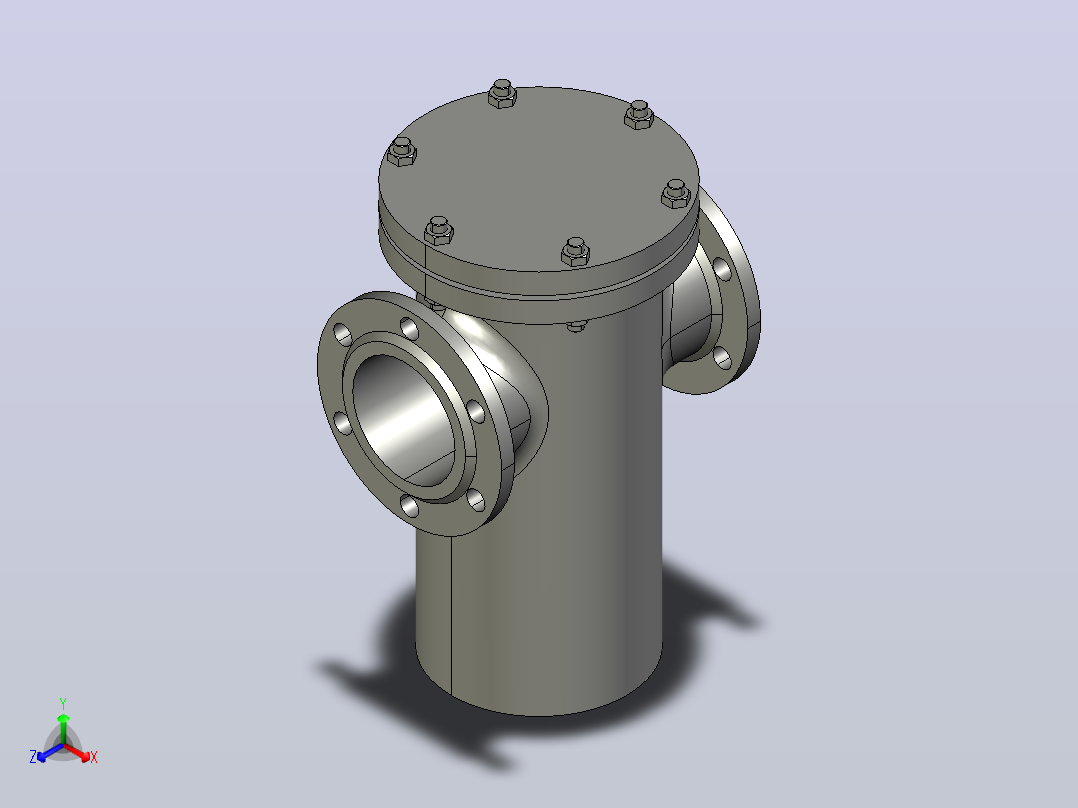 SD16C 篮式过滤器[250]正等轴测图