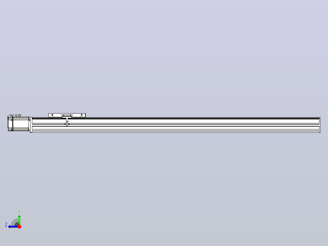 滚珠丝杠直线轴带导轨全封闭TPA-HCR-175D-2510C-L1300-M-Y-P75-N3右视图