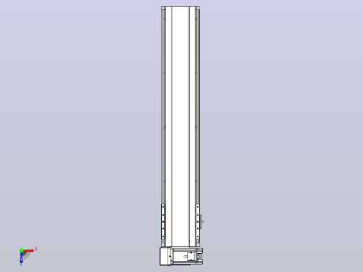 皮带直线轴半封闭可选导轨TPA-HNB-140D-120-L650-LU-C-P40-N3俯视缩略图