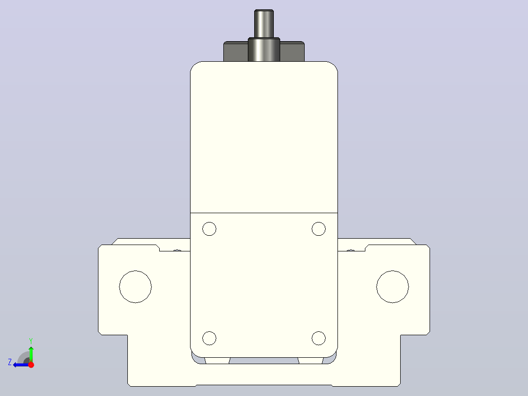 MTC25-200-P#-P-M100W-RMTC25电缸 100W伺服电机折装 带导杆右视图