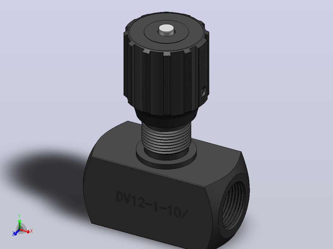 DV12 节流截止阀主视图