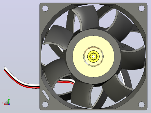 FFB0812SHE 80mm DC12V 0.87A服务器散热风扇服务器方形后视缩略图