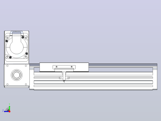 皮带直线轴半封闭可选导轨TPA-HNB-120D-110-L100-LU-Y-P40-N3右视缩略图