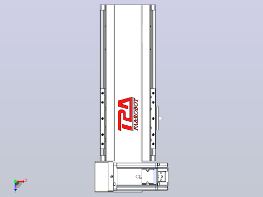 皮带直线轴半封闭可选导轨TPA-HNB-120D-110-L100-LU-Y-P40-N3俯视缩略图
