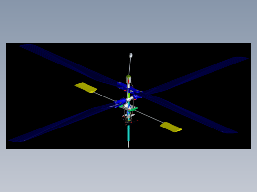 RC遥控直升机Trex700旋翼结构3D图纸 AUTOCAD设计 dwg格式