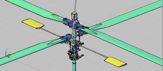RC遥控直升机Trex700旋翼结构3D图纸 AUTOCAD设计 dwg格式缩略图
