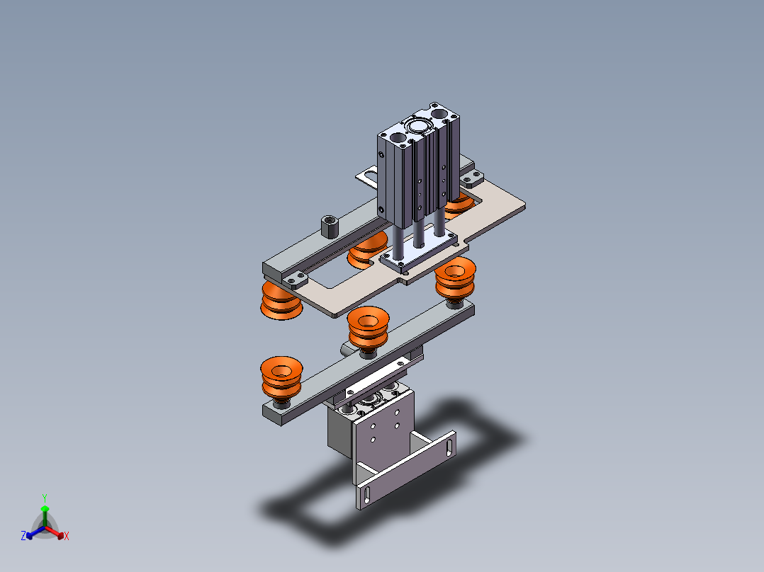 开袋器正等轴测图