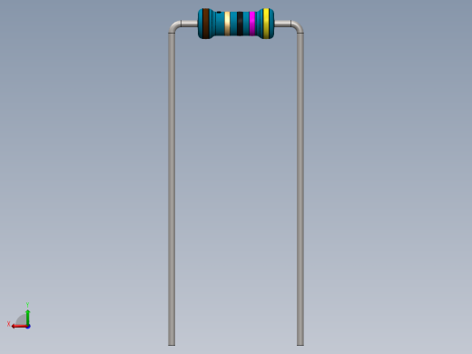 电容器 二极管 电阻器-Resistor 47 Ohm Blue后视缩略图