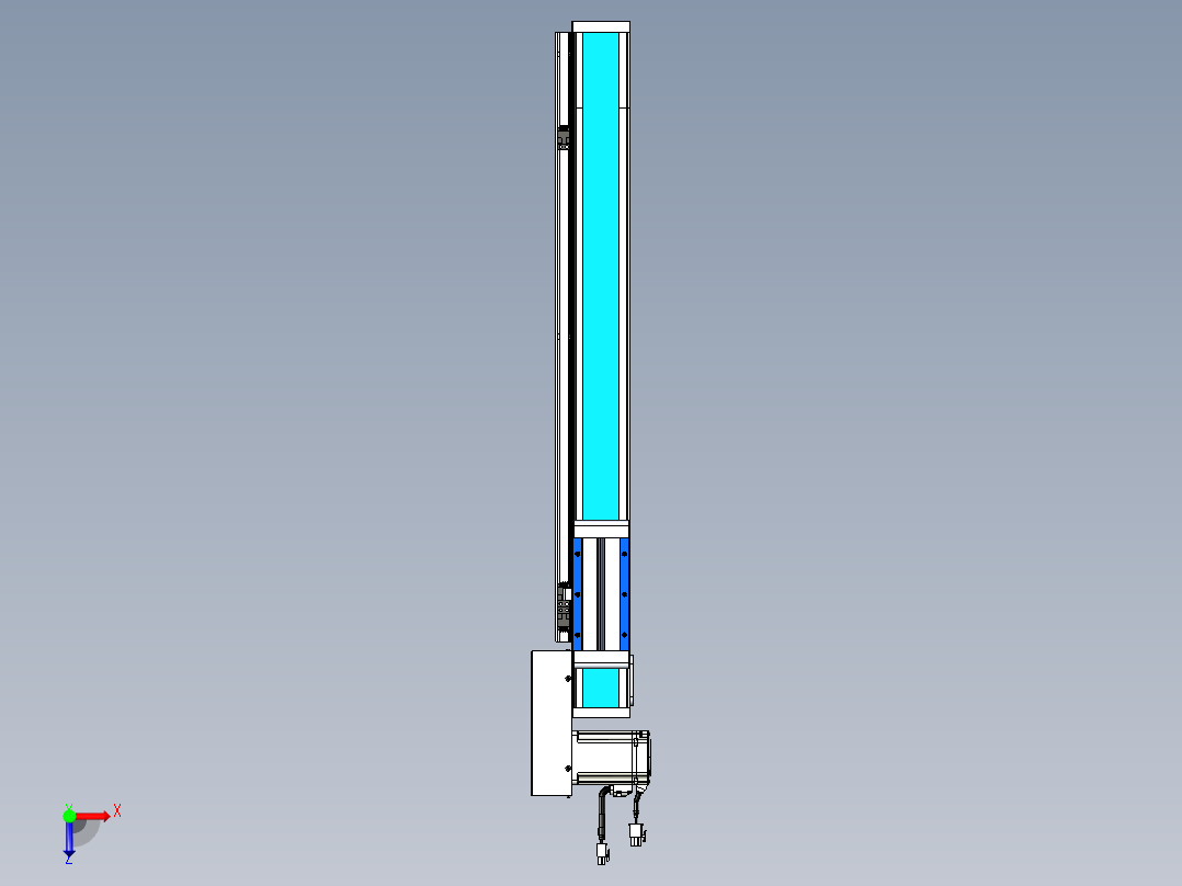威洛博LB.GB同步带传动--欧规系列LB6A-L65-S500-BR俯视图