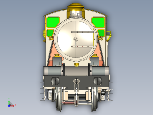 大西洋蒸汽机车前视缩略图