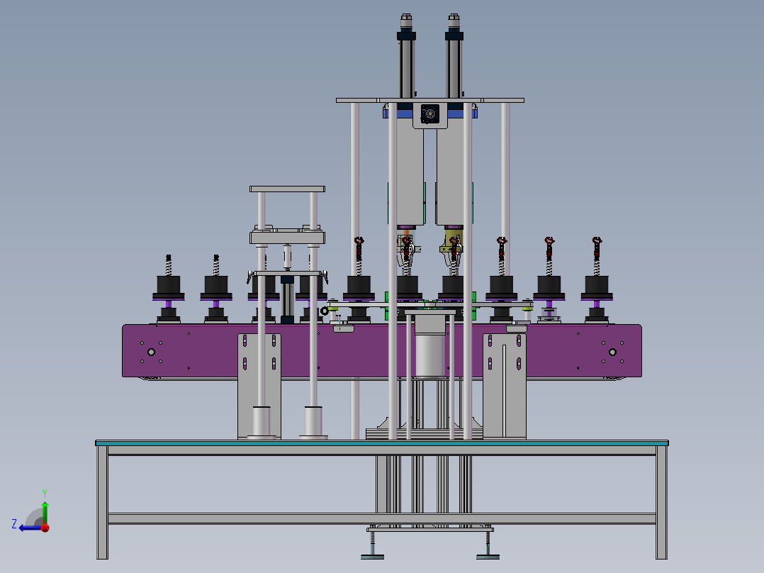 Q245-抛光机自动进给装置设计【三维SolidWorks】右视图