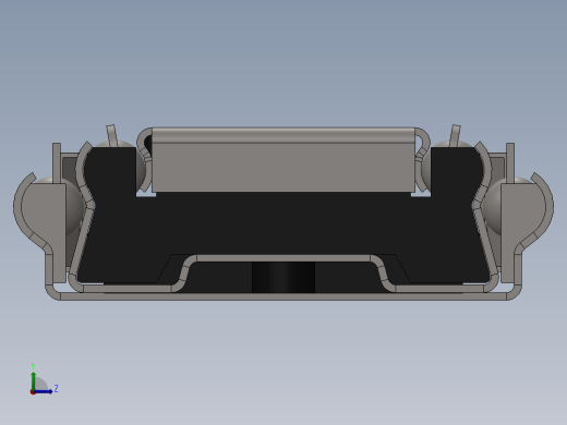 伸缩抽屉滑轨左视缩略图
