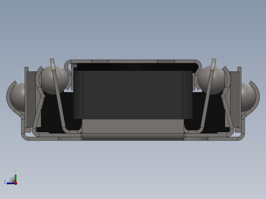 伸缩抽屉滑轨右视缩略图
