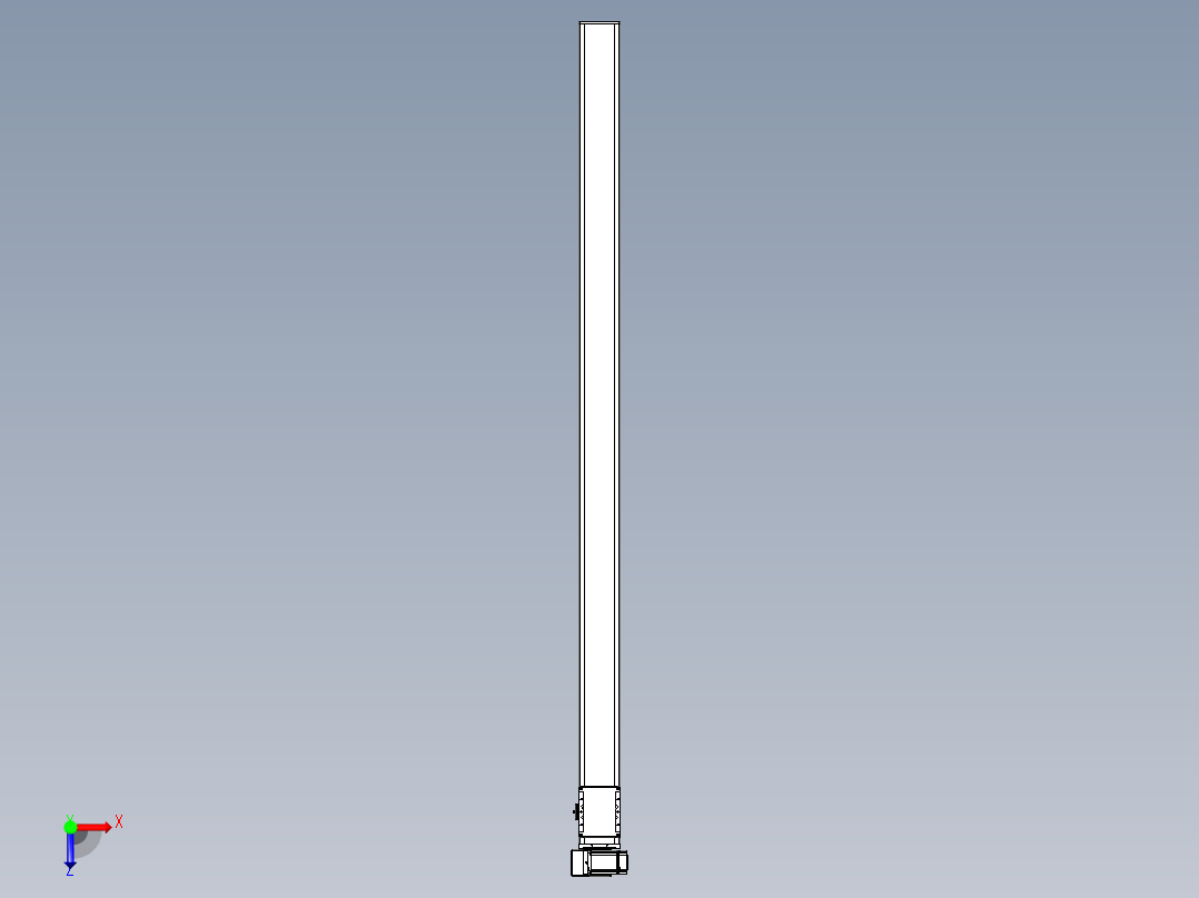 同步带全封闭直线模组TPA-HCB-105D-90-L1850-LU-Y-P20-N3俯视图