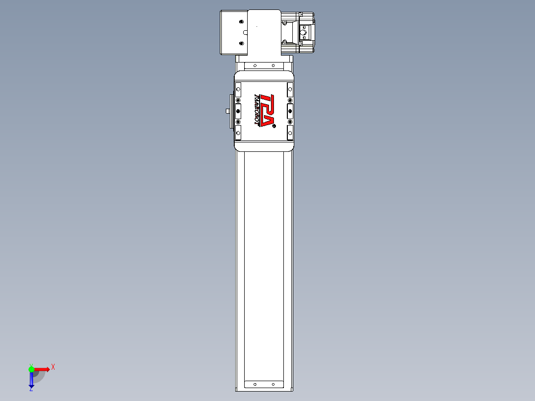 同步带全封闭直线模组TPA-HCB-85D-90-L300-RP-Y-P20-N3俯视图