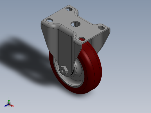 科顺脚轮Colson-2_04408_944正等轴测缩略图