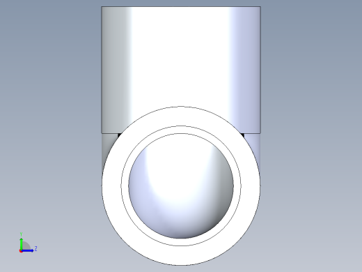 聚氯乙烯配件05-Sch80_90Elbow_SxS_806-007 _0.75in左视缩略图