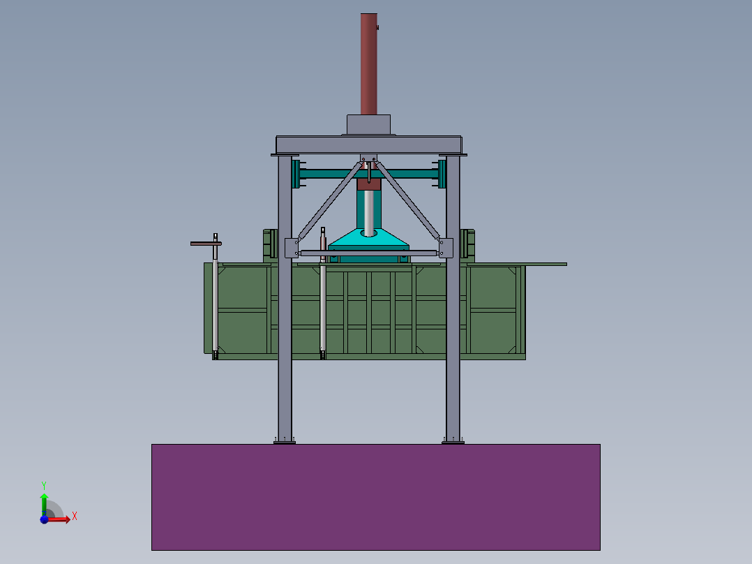 秸秆压块机含三维二维说明书1434461前视图
