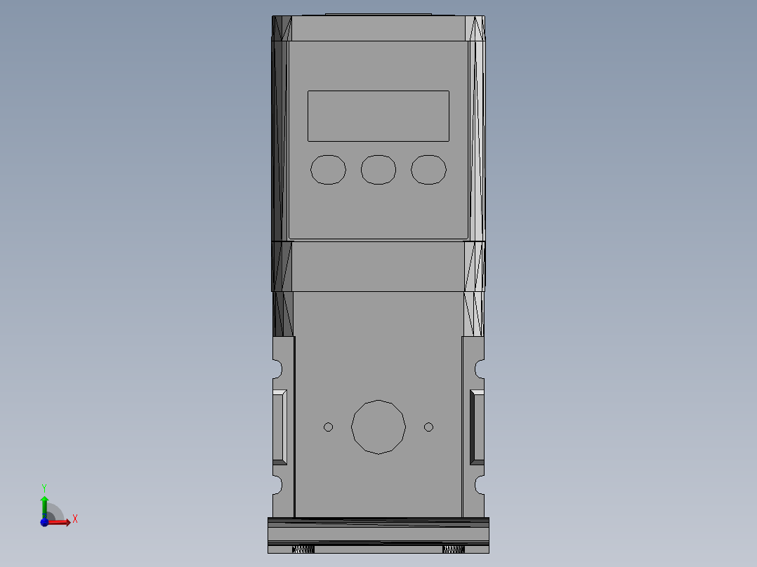 电气比例阀EVD-1900-008AN-C3-B1-3（CKD）(带连接线)（带安装座）前视图