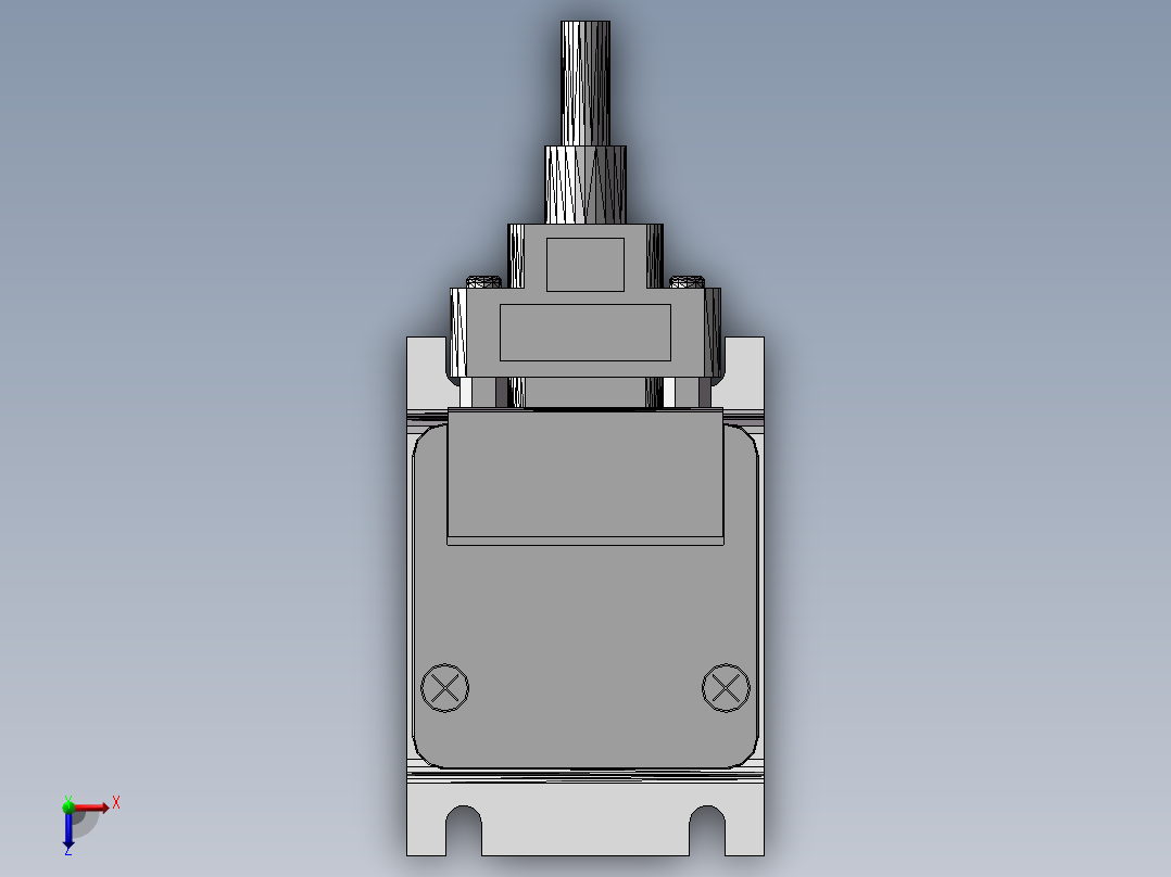 电气比例阀EVD-1900-008AN-C3-B1-3（CKD）(带连接线)（带安装座）俯视图