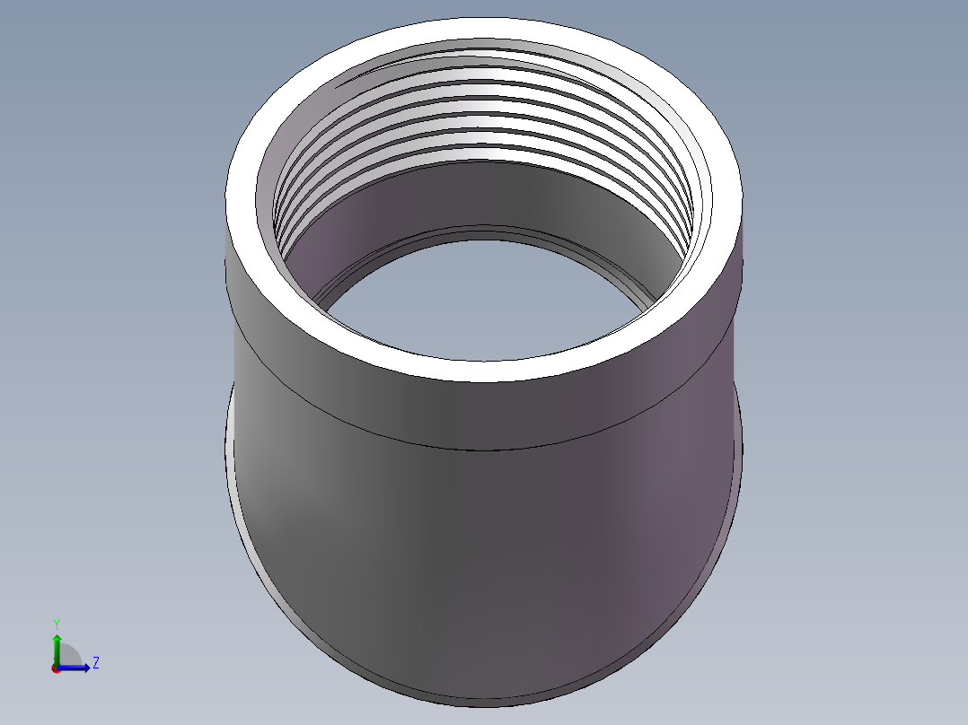 弯头-45°等径 DN32左视图
