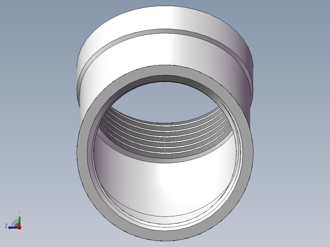 弯头-45°等径 DN32右视图