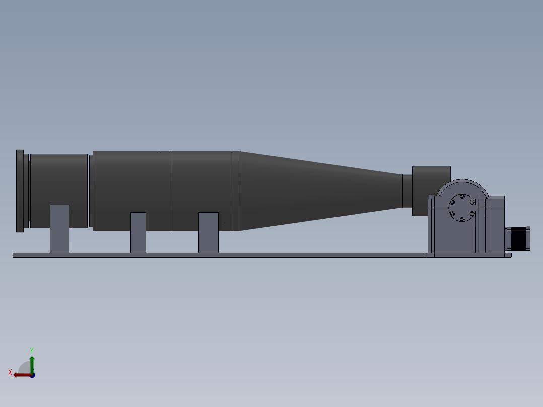 调焦距装置后视图